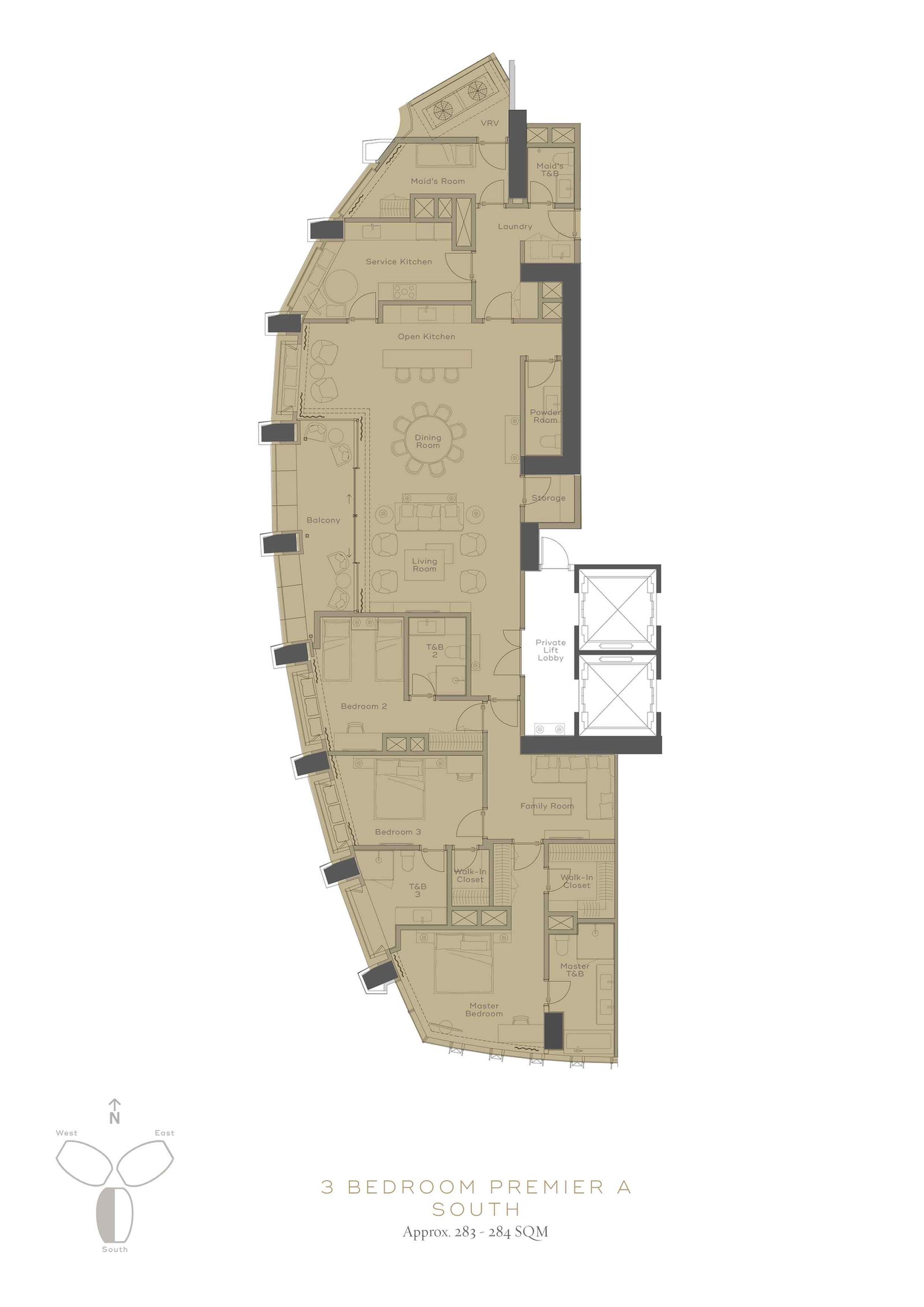 3BR Premier A South